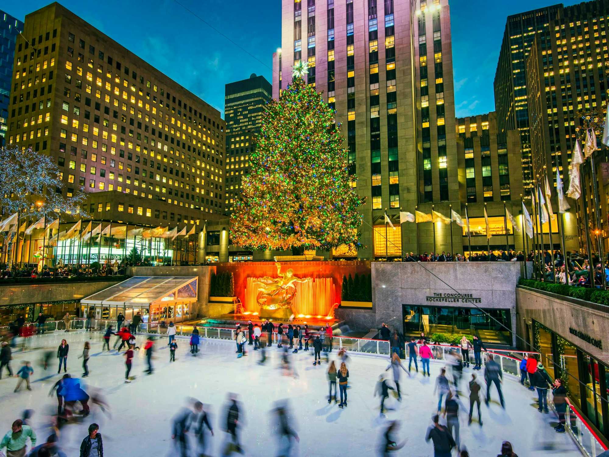 Pista Patinaje Rockefeller Center Navidad Nueva York